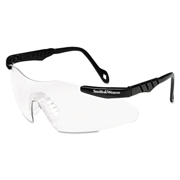 Smith & Wesson Safety Glasses, Uncoated, Clear Lens, Black Frame, Half-Frame 19799 - main